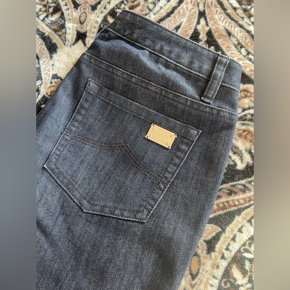 Michael Kors Indigo Wide Leg Boot Jeans - Picture 4 of 15